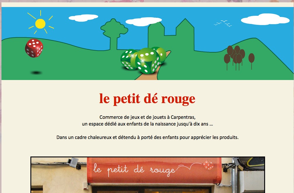 Le Petit Dé Rouge : commerce de jeux et de jouets à Carpentras dans le Vaucluse (84)